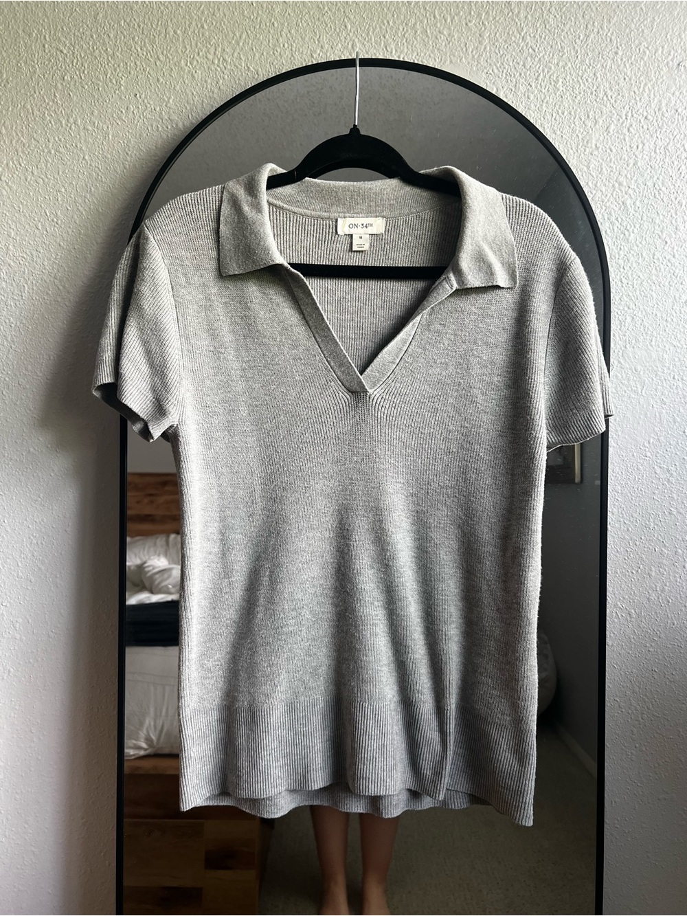 ON 34th Collared Knit Blouse